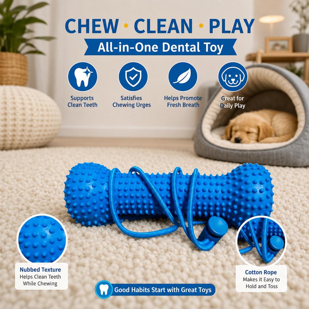 Dog Teething Dental Chew Stick - Teeth Cleaning Dog Chew Bone review and price