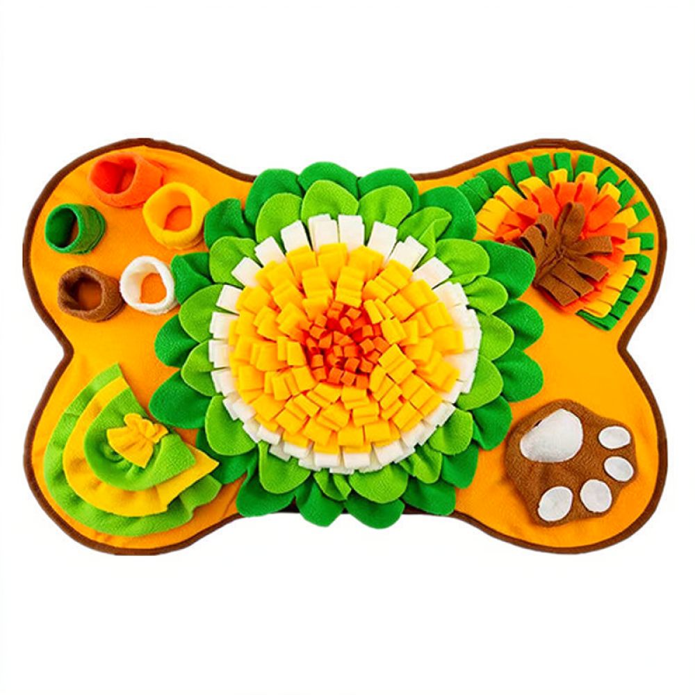 Bone Shape Dog Snuffle Mat Pet - Dog Puzzle Feeder Toy review and price